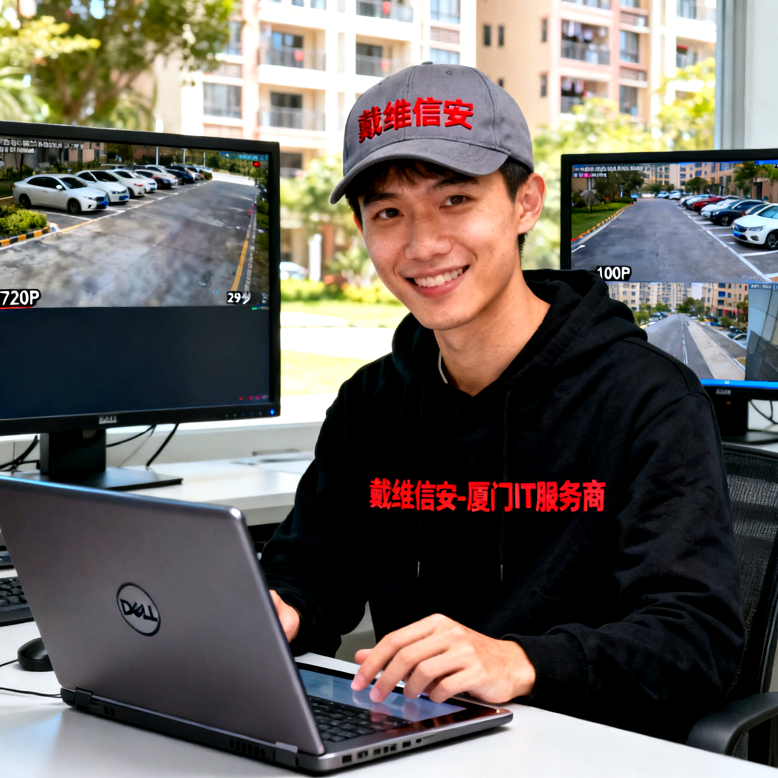 在同安区做物业，监控画面模糊怎么办？试试服务器托管 - 物业IT解决方案配图