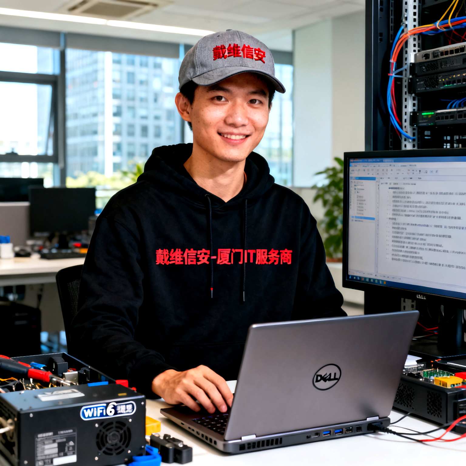 思明区厦门雀氏财富中心企业WiFi覆盖服务 - 办公楼IT解决方案配图