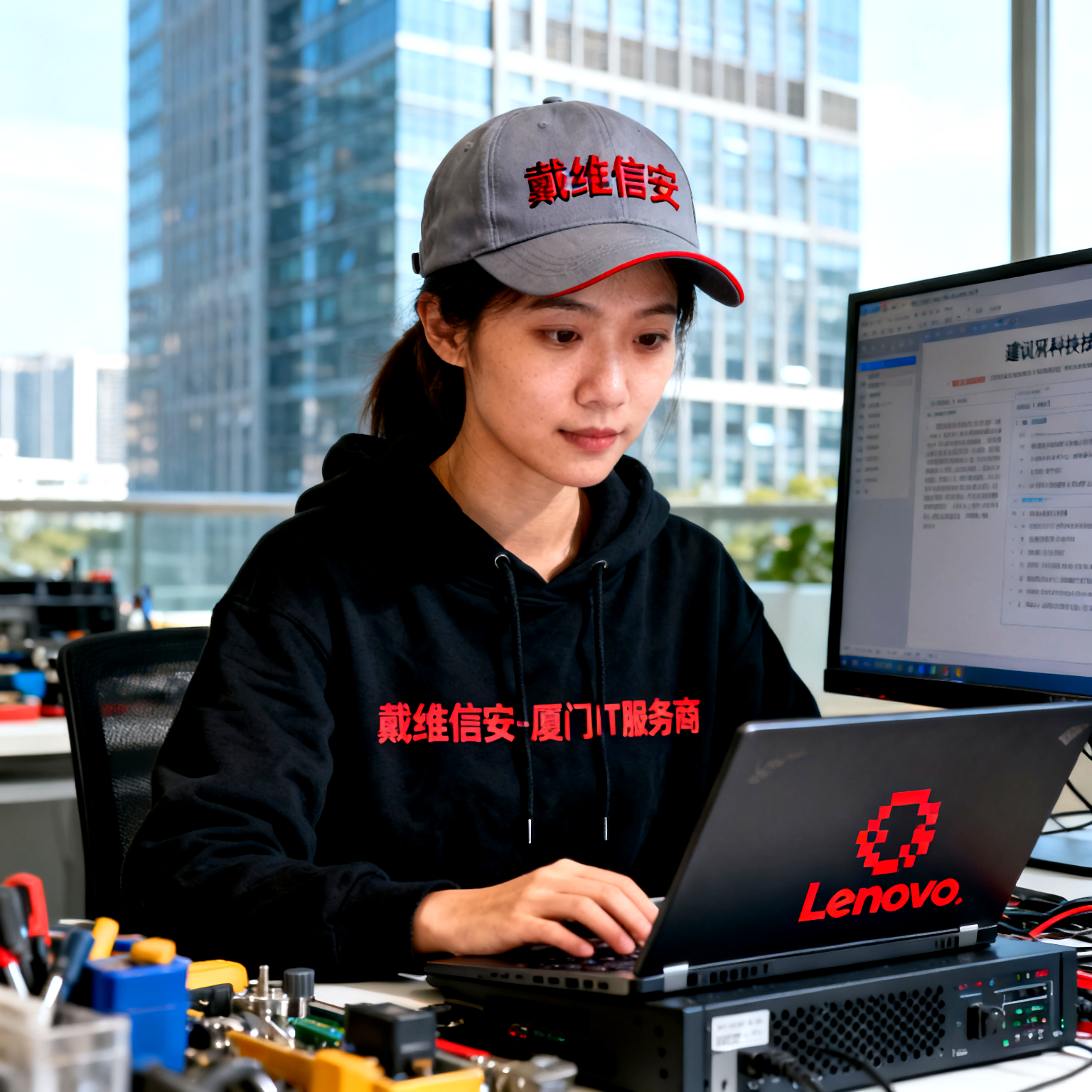 思明区建设科技大厦企业服务器维护服务 - 办公楼IT解决方案配图