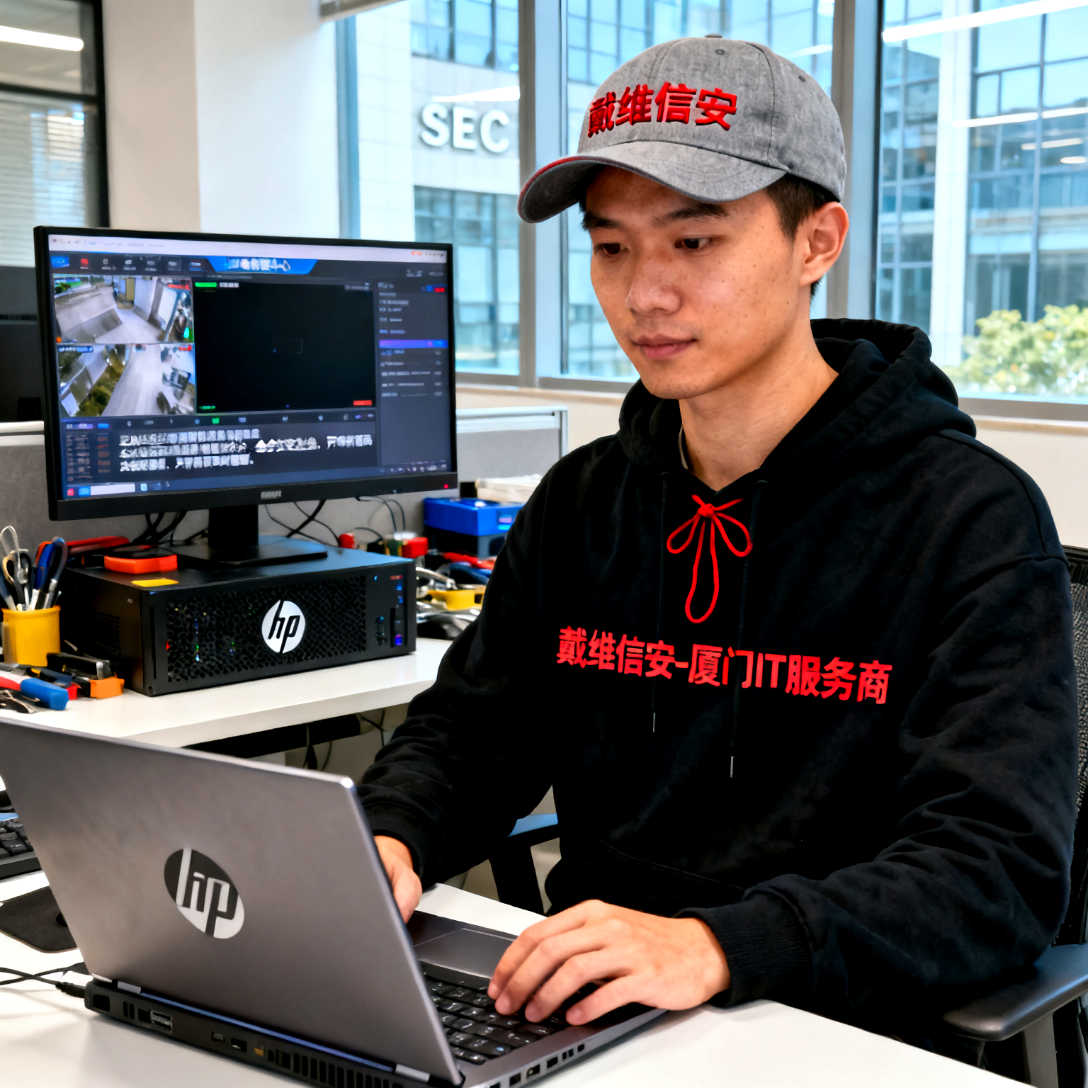 海沧区SEC泰地海西中心企业监控系统服务 - 办公楼IT解决方案配图