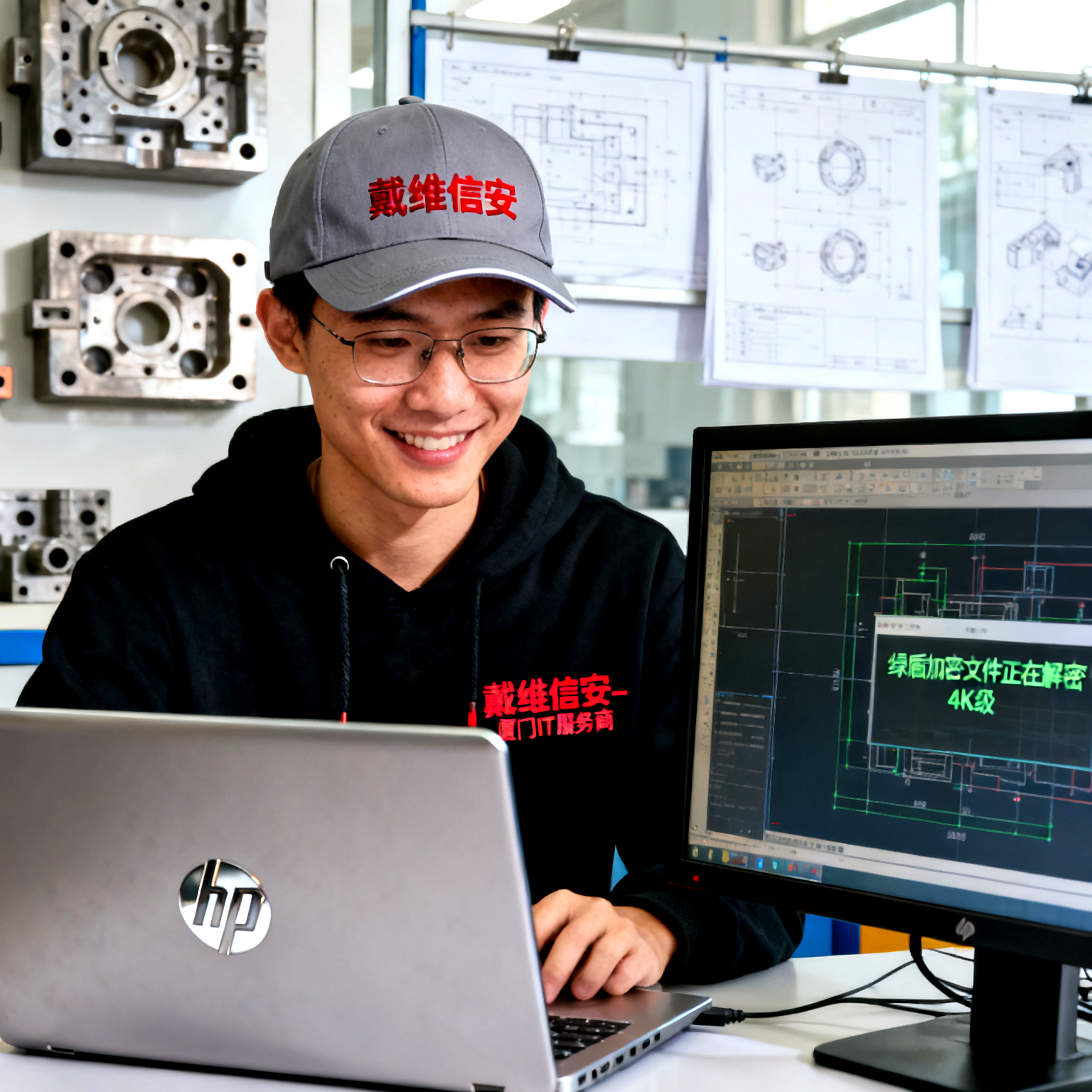 海沧模具行业绿盾加密问题：4个原因及解决方案 - 模具行业IT解决方案配图