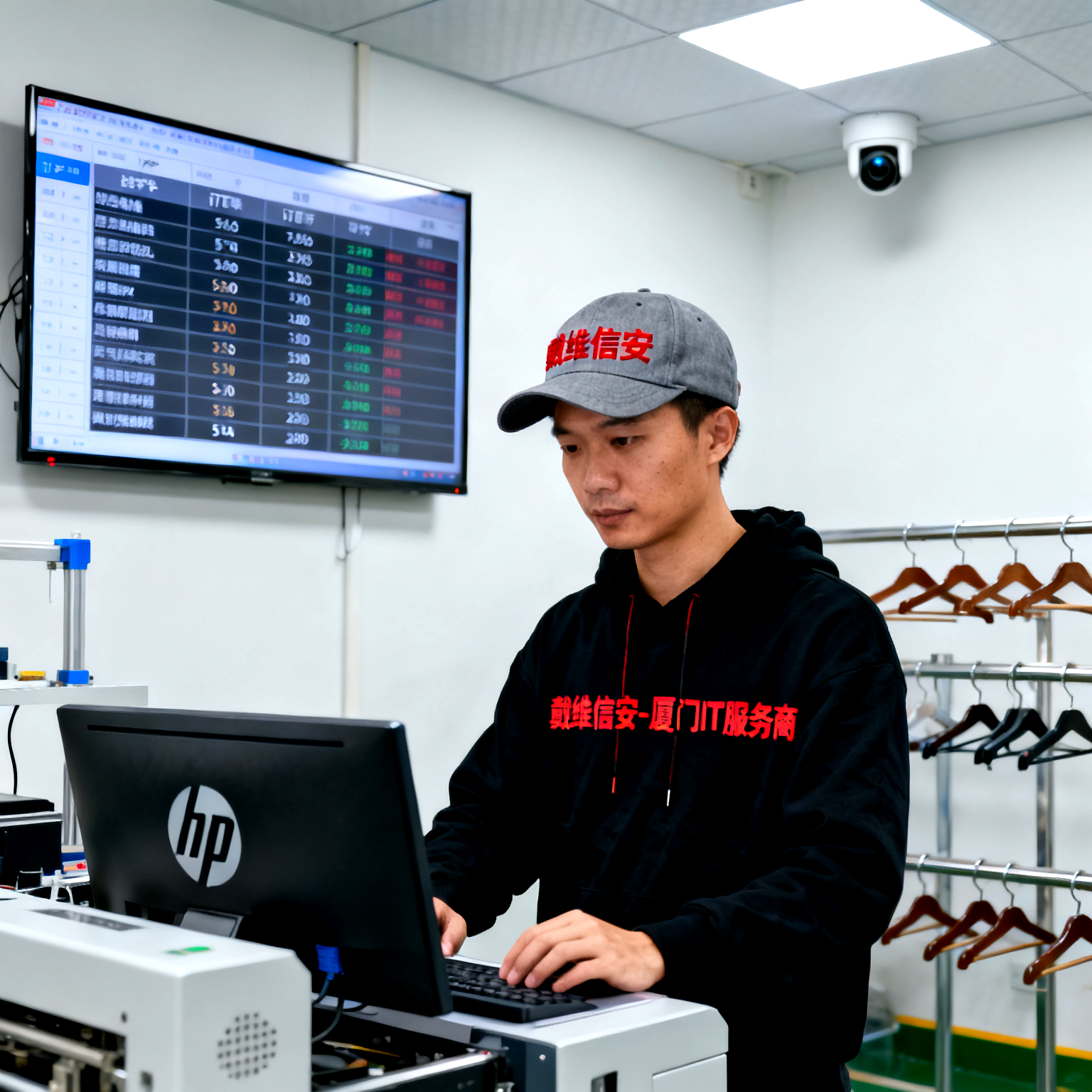 海沧模特衣架企业生产进度不透明？MES+监控方案一步到位 - 模特衣架IT解决方案配图