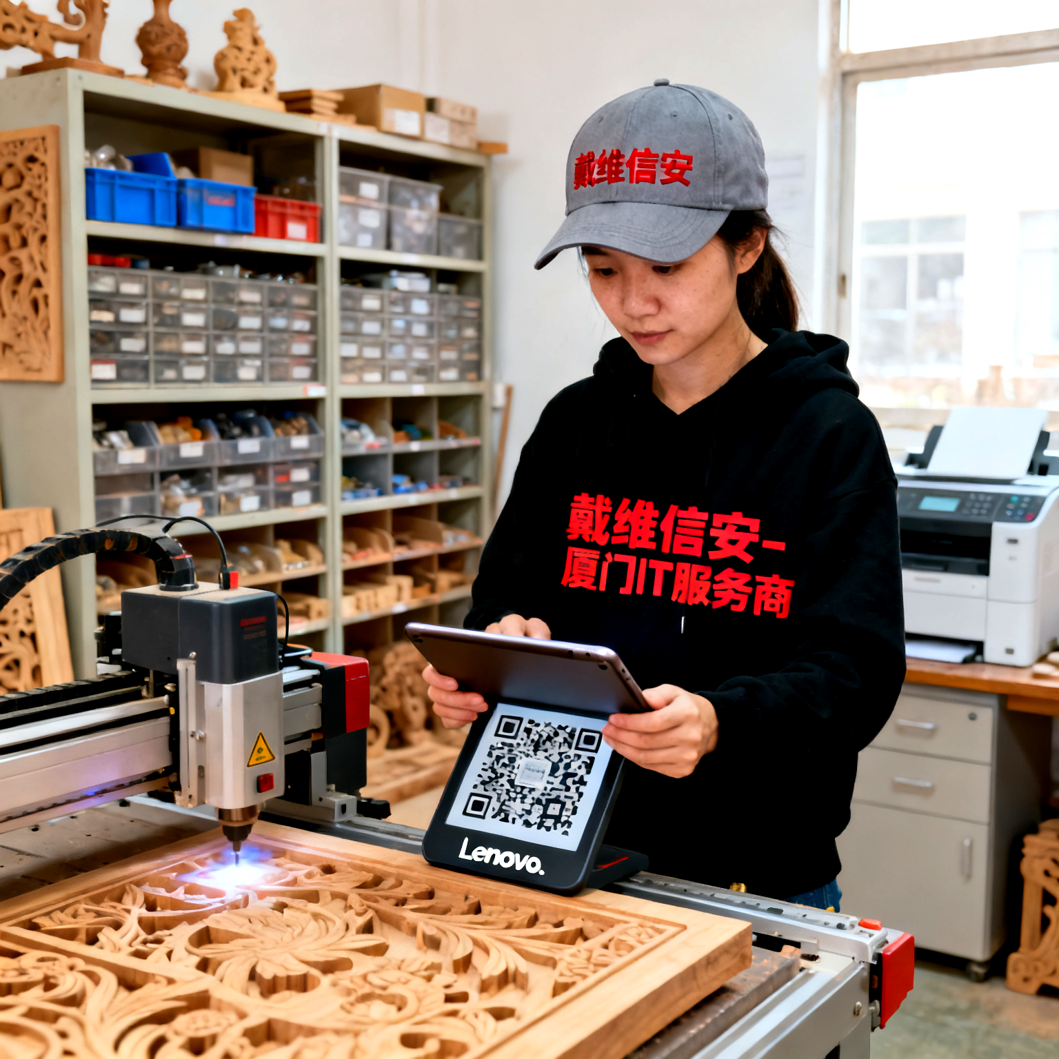 集美区木制工艺品企业设备维护频发？试试打印机租赁服务 - 木制工艺品IT解决方案配图