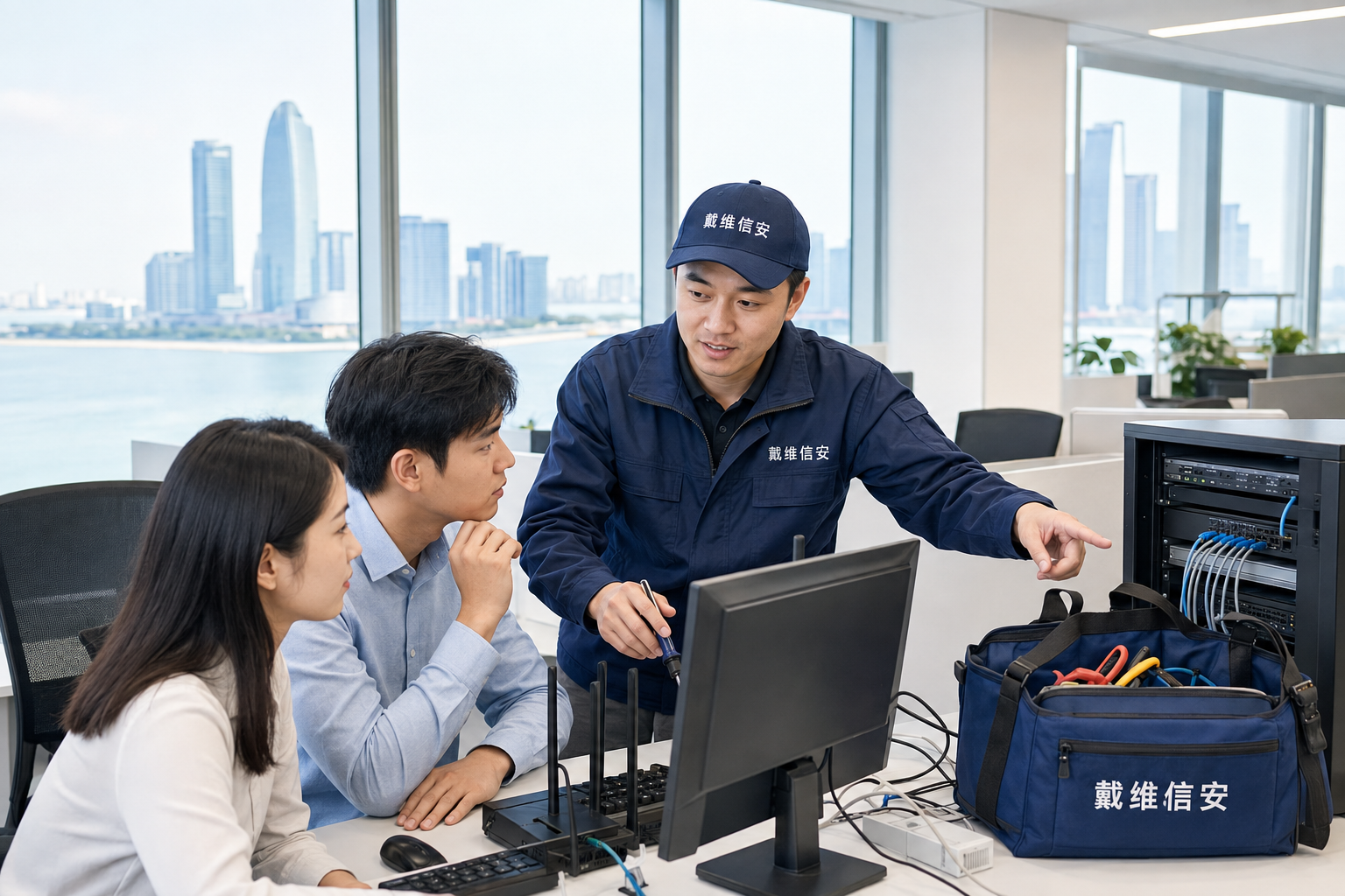 五缘湾商务中心越来越多企业，为什么选择签约戴维信安做IT运维？